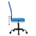 Bürostuhl Höhenverstellbar Blau Netzstoff