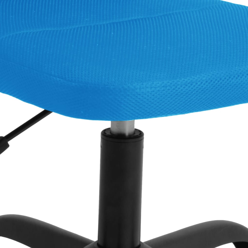 Bürostuhl Höhenverstellbar Blau Netzstoff