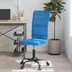 Bürostuhl Höhenverstellbar Blau Netzstoff