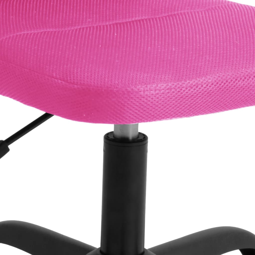 Bürostuhl Höhenverstellbar Rosa Netzstoff