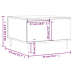 Couchtisch Sonoma-Eiche 55x55x36,5 cm Holzwerkstoff