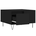 Couchtisch Schwarz 55x55x36,5 cm Holzwerkstoff