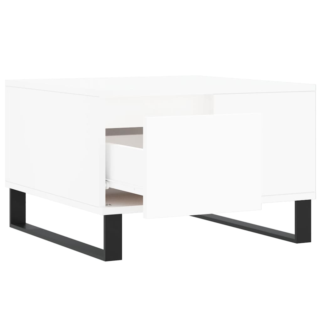Couchtisch Weiß 55x55x36,5 cm Holzwerkstoff