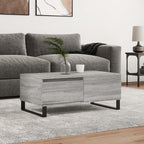 Couchtisch Grau Sonoma 90x50x36,5 cm Holzwerkstoff