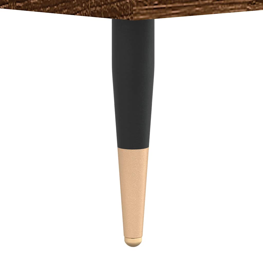 Badschrank Braun Eichen-Optik 30x30x100 cm Holzwerkstoff
