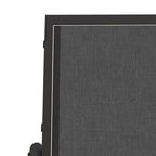 3-tlg. Garten-Lounge-Set Schaukel Schwarz Textilene und Stahl
