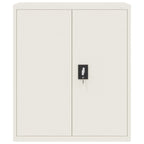 Aktenschrank Weiß 90x40x105 cm Stahl