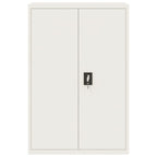 Aktenschrank Weiß 90x40x140 cm Stahl