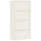 Aktenschrank Weiß 90x40x180 cm Stahl