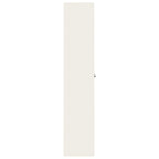 Aktenschrank Weiß 90x40x200 cm Stahl