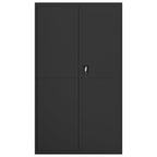 Aktenschrank Schwarz 105x40x180 cm Stahl