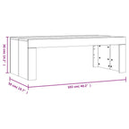 Couchtisch Sonoma-Eiche 102x50x36 cm Holzwerkstoff