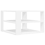 Couchtisch Weiß 58x58x40 cm Holzwerkstoff