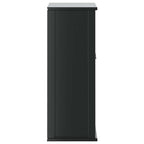 Bad-Wandschrank BERG Schwarz 69,5x27x71,5 cm Massivholz