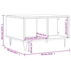 Couchtisch Sonoma-Eiche 60x50x36,5 cm Holzwerkstoff