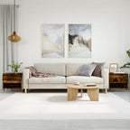 Couchtische 2 Stk. Räuchereiche 50x46x50 cm Holzwerkstoff
