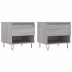 Couchtische 2 Stk. Grau Sonoma 50x46x50 cm Holzwerkstoff