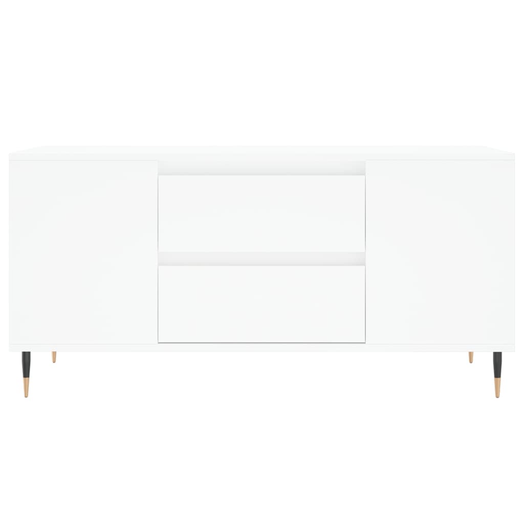 Couchtisch Weiß 102x44,5x50 cm Holzwerkstoff