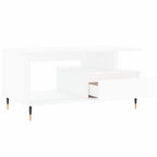 Couchtisch Weiß 90x49x45 cm Holzwerkstoff