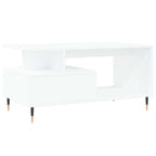 Couchtisch Weiß 90x49x45 cm Holzwerkstoff