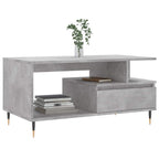 Couchtisch Betongrau 90x49x45 cm Holzwerkstoff