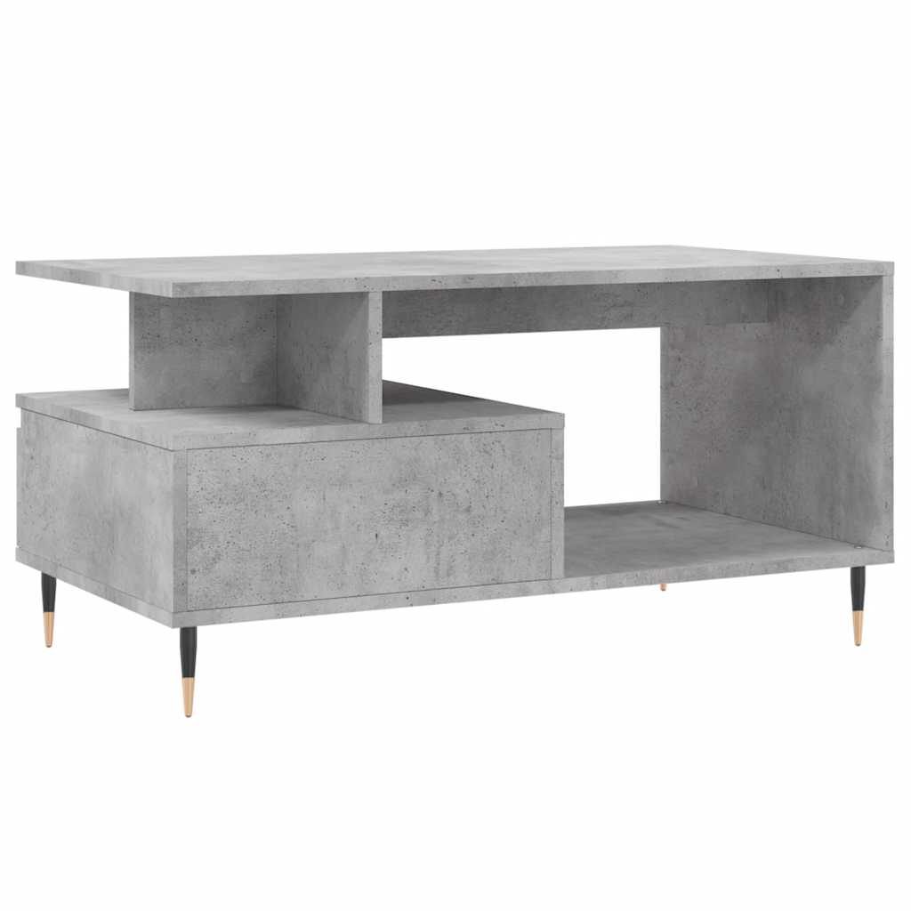 Couchtisch Betongrau 90x49x45 cm Holzwerkstoff