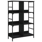 Bücherregal Schwarz 78,5x33x117,5 cm Holzwerkstoff