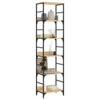 Bücherregal Sonoma-Eiche 50 x 33 x 188,5 cm Holzwerkstoff