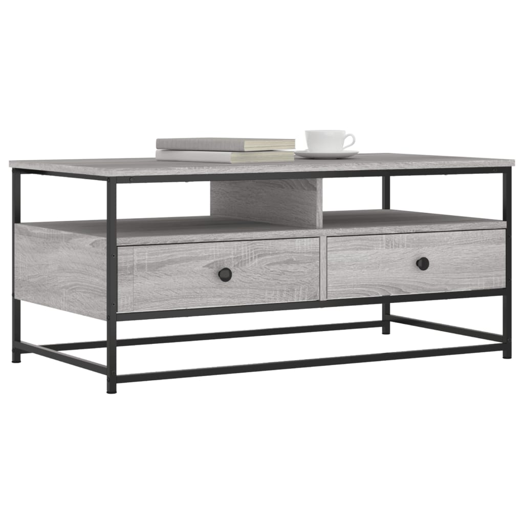 Couchtisch Grau Sonoma 100x51x45 cm Holzwerkstoff