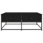 Couchtisch Schwarz 100x99x40 cm Holzwerkstoff