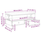 Couchtisch Sonoma-Eiche 100x51x45 cm Holzwerkstoff