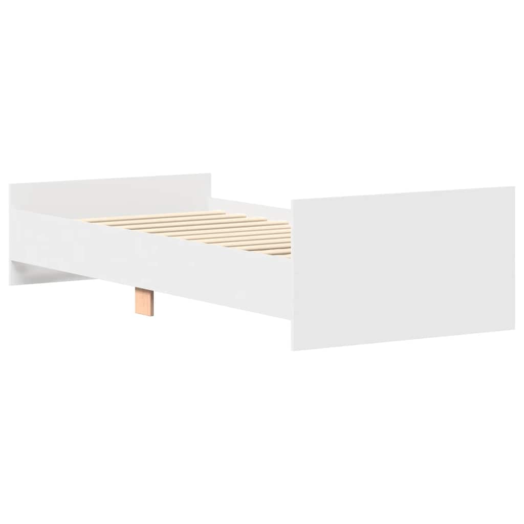 Bettgestell Weiß 90x200 cm Holzwerkstoff