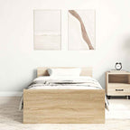 Bettgestell ohne Matratze Sonoma-Eiche 90x200 cm Holzwerkstoff