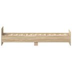 Bettgestell ohne Matratze Sonoma-Eiche 90x200 cm Holzwerkstoff