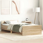 Bettgestell ohne Matratze Sonoma-Eiche 90x200 cm Holzwerkstoff