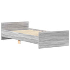 Bettgestell Grau Sonoma 100x200 cm Holzwerkstoff