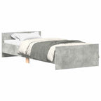 Bettgestell Betongrau 90x190 cm Holzwerkstoff