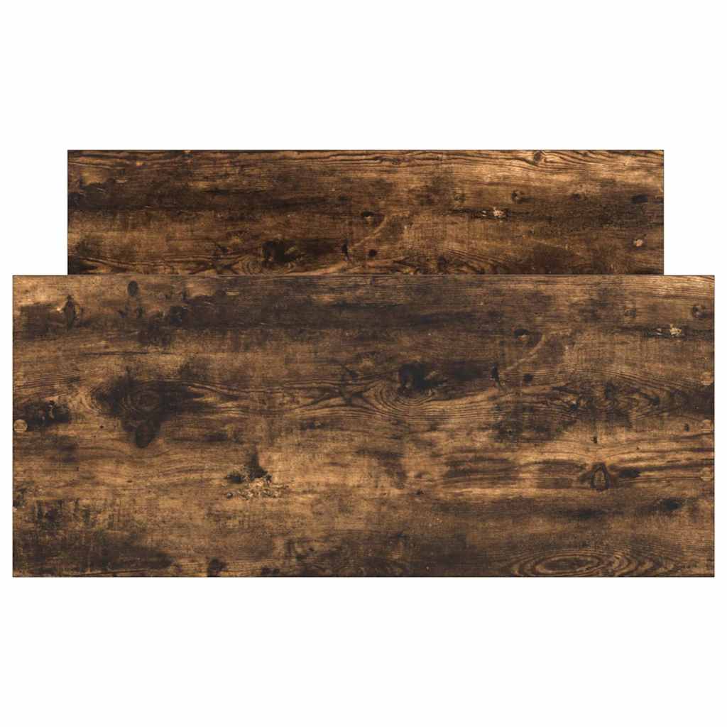 Bettgestell ohne Matratze Räuchereiche 90x190 cm Holzwerkstoff