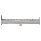 Bettgestell Grau Sonoma 90x190 cm Holzwerkstoff