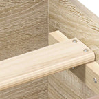 Bettgestell ohne Matratze Sonoma-Eiche 75x190 cm Holzwerkstoff