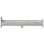 Bettgestell Grau Sonoma 75x190 cm Holzwerkstoff
