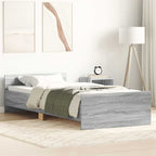 Bettgestell Grau Sonoma 75x190 cm Holzwerkstoff