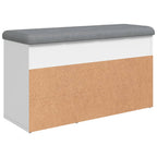 Schuhbank Weiß 82 x 32 x 45,5 cm Holzwerkstoff