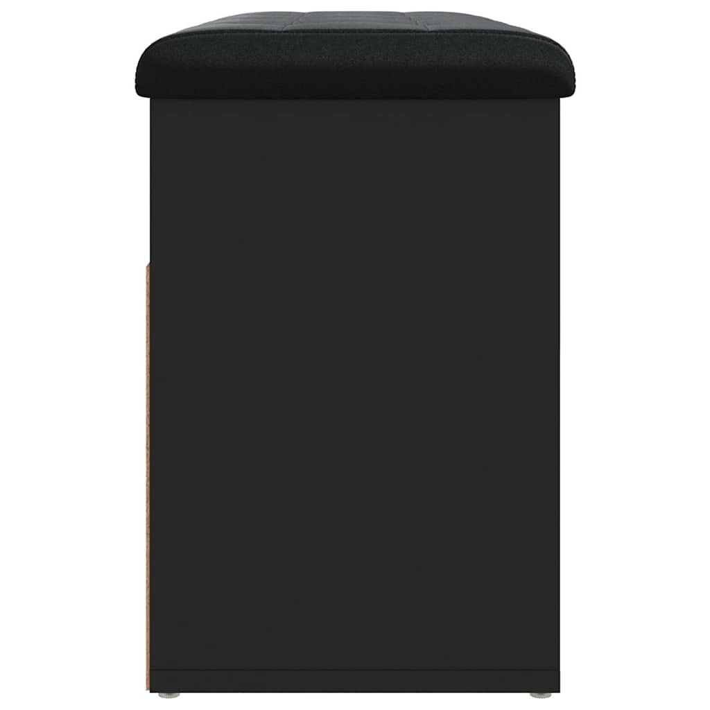 Schuhbank Schwarz 82x32x45,5 cm Holzwerkstoff