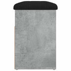 Schuhbank Betongrau 82x32x45,5 cm Holzwerkstoff