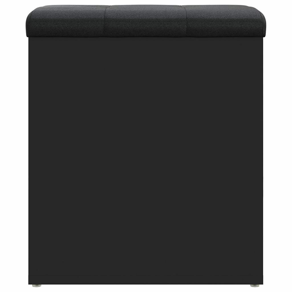 Sitzbank mit Stauraum Schwarz 42x42x45 cm Holzwerkstoff
