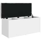 Aufbewahrungsbank Weiß 102 x 42 x 45 cm Holzwerkstoff