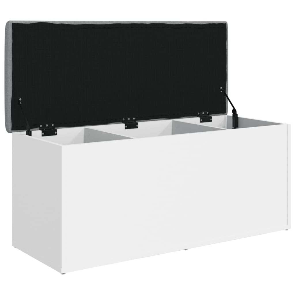 Aufbewahrungsbank Weiß 102 x 42 x 45 cm Holzwerkstoff