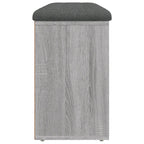 Schuhbank Grau Sonoma 102x32x50 cm Holzwerkstoff