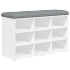 Schuhbank Weiß 82 x 32 x 50 cm Holzwerkstoff